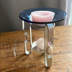 Vintage PartyLite Boho Sea Shell Wax Melt Candle Holder | Coastal Tealight Decor